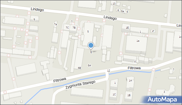 Kraków, Filtrowa, 6, mapa Krakowa