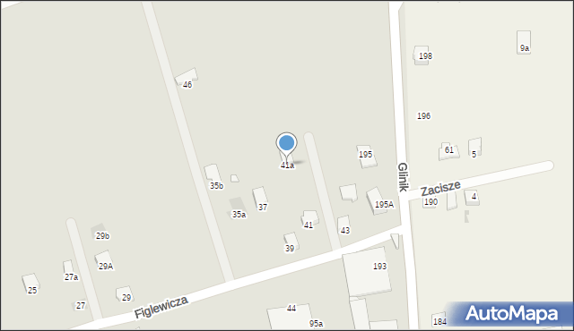 Kraków, Figlewicza Kazimierza, ks., 41a, mapa Krakowa