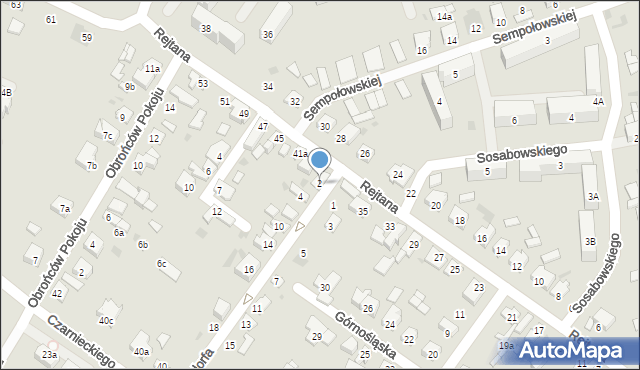 Kutno, Fieldorfa-Nila Augusta Emila, gen., 2, mapa Kutno