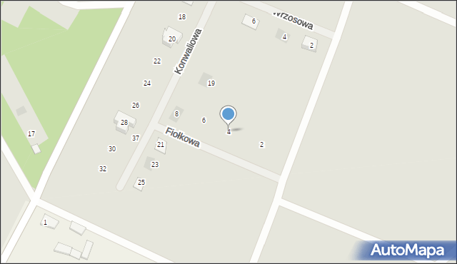 Łabiszyn, Fiołkowa, 4, mapa Łabiszyn