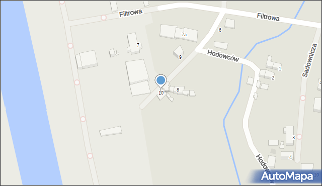 Legnica, Filtrowa, 10, mapa Legnicy