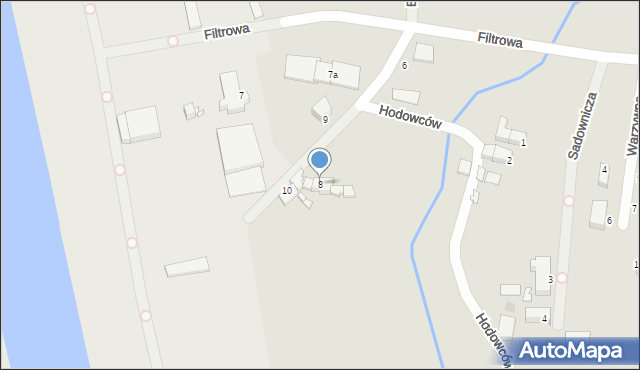 Legnica, Filtrowa, 8, mapa Legnicy