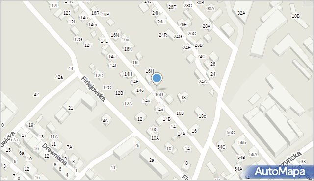 Lublin, Firlejowska, 16E, mapa Lublina