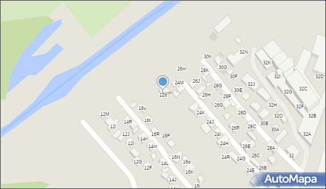 Lublin, Firlejowska, 22b, mapa Lublina