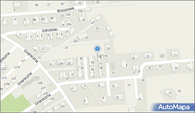 Michałowice, Fiołkowa, 7E, mapa Michałowice