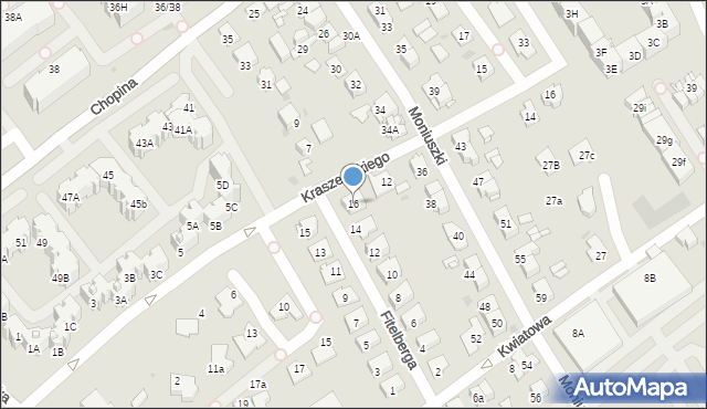 Mysłowice, Fitelberga Grzegorza, 16, mapa Mysłowice