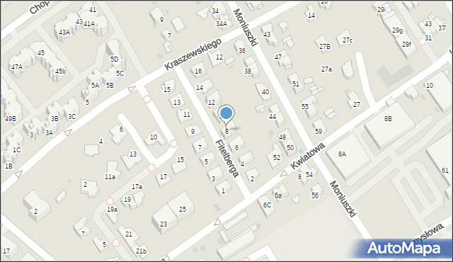 Mysłowice, Fitelberga Grzegorza, 8, mapa Mysłowice