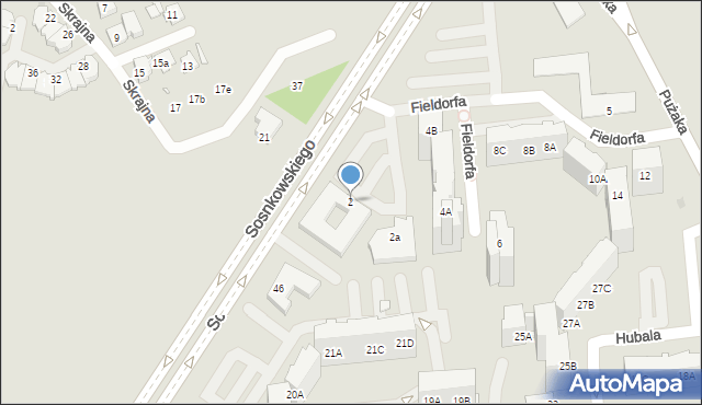 Opole, Fieldorfa-Nila Augusta Emila, gen., 2, mapa Opola