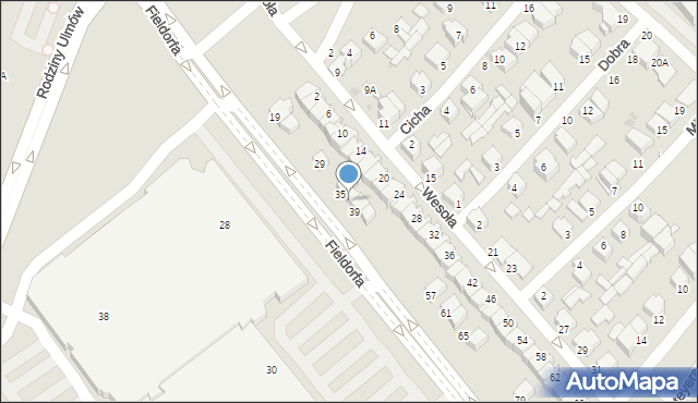 Ostrołęka, Fieldorfa-Nila Augusta Emila, gen., 37, mapa Ostrołęka