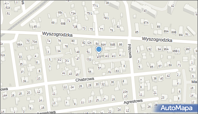 Płock, Filtrowa, 4/3, mapa Płock