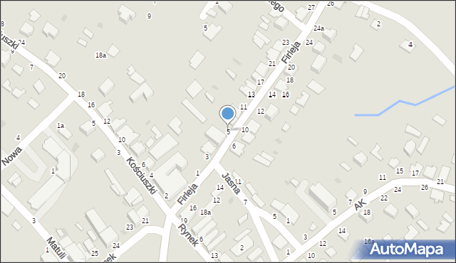 Radomyśl Wielki, Firleja, 5, mapa Radomyśl Wielki