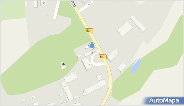 Radzyń Chełmiński, Fijewo, 8, mapa Radzyń Chełmiński