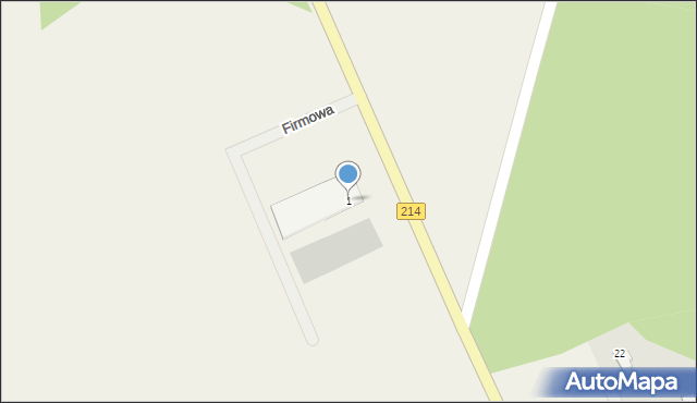 Stężyca, Firmowa, 1, mapa Stężyca