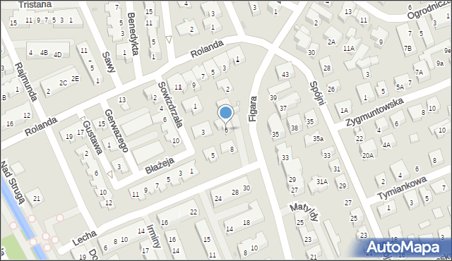 Warszawa, Figara, 6, mapa Warszawy