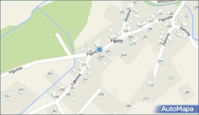 Wieprz, Figurów, 123, mapa Wieprz