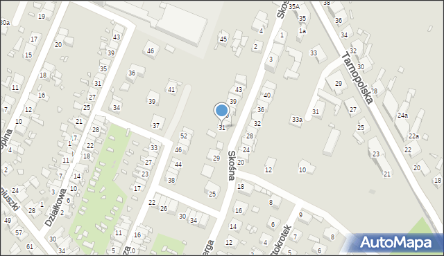 Zabrze, Fitelberga Grzegorza, 31, mapa Zabrza