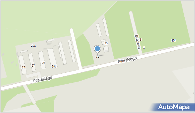 Zdzieszowice, Filarskiego, 31, mapa Zdzieszowice