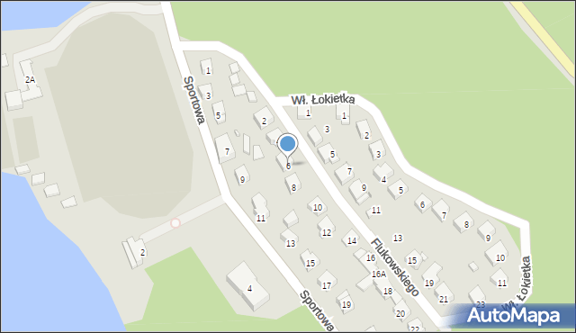 Barlinek, Flukowskiego Stefana, 6, mapa Barlinek