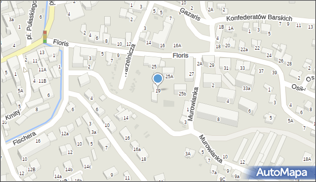 Bochnia, Floris, 19, mapa Bochni