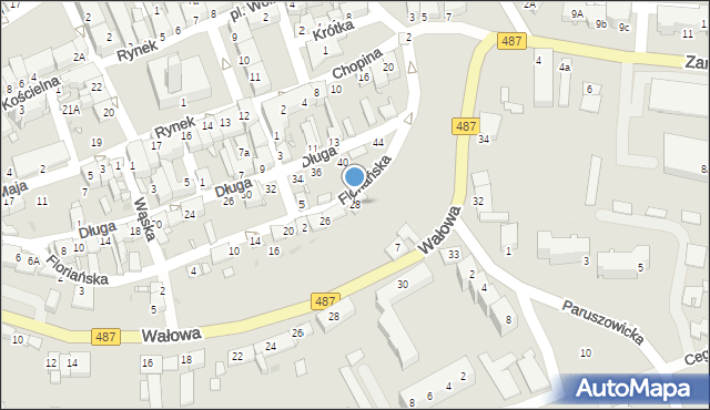 Byczyna, Floriańska, 28, mapa Byczyna