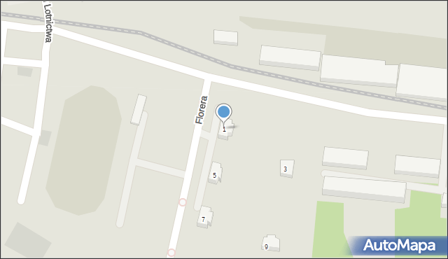 Dęblin, Florera Romana, płk. pil., 1, mapa Dęblin