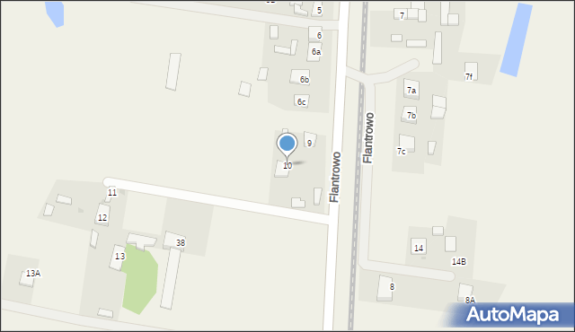 Flantrowo, Flantrowo, 10, mapa Flantrowo