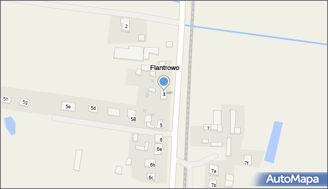 Flantrowo, Flantrowo, 4, mapa Flantrowo