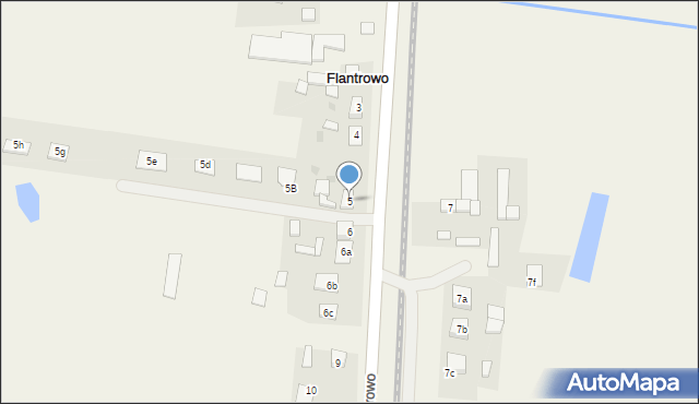 Flantrowo, Flantrowo, 5, mapa Flantrowo