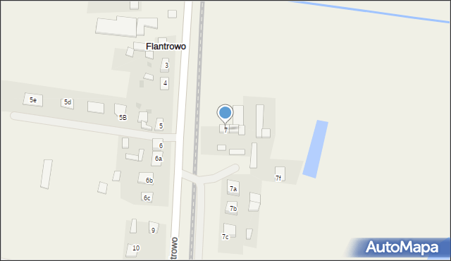 Flantrowo, Flantrowo, 7, mapa Flantrowo