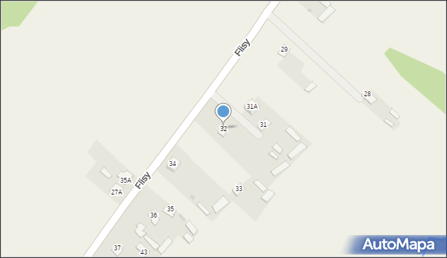 Flisy, Flisy, 32, mapa Flisy