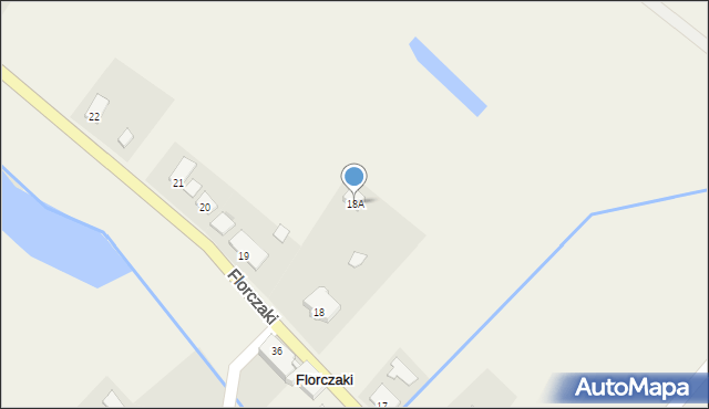 Florczaki, Florczaki, 18A, mapa Florczaki