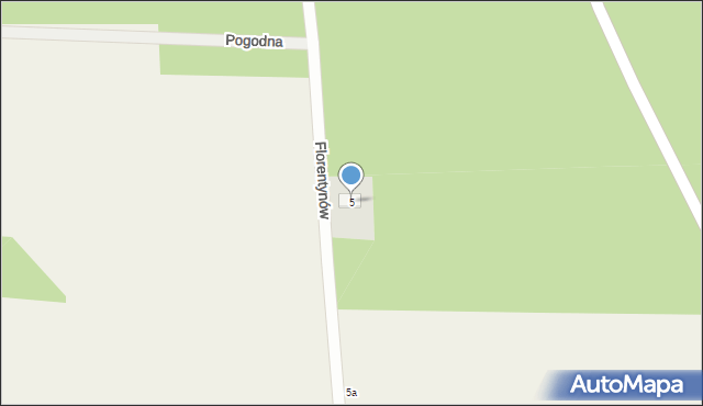 Florentynów, Florentynów, 5, mapa Florentynów