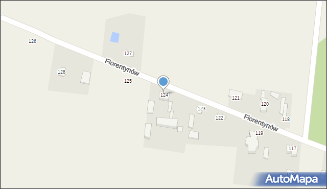 Florentynów, Florentynów, 124, mapa Florentynów