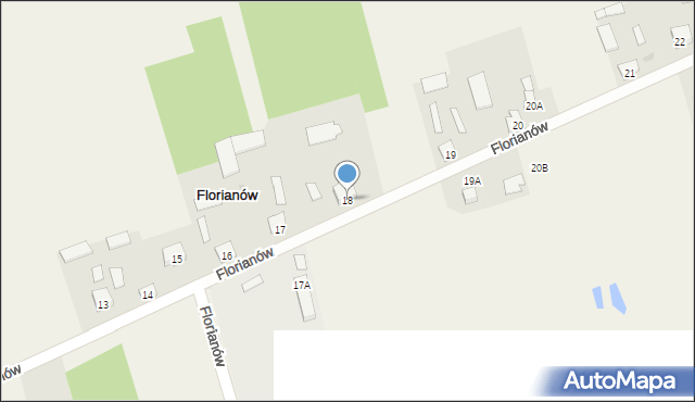 Florianów, Florianów, 18, mapa Florianów