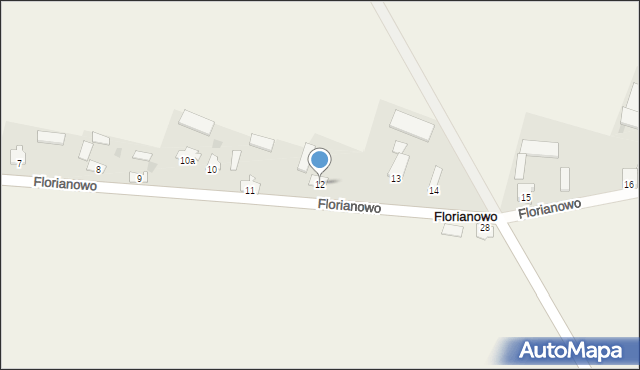 Florianowo, Florianowo, 12, mapa Florianowo