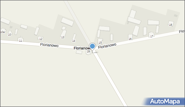 Florianowo, Florianowo, 28a, mapa Florianowo