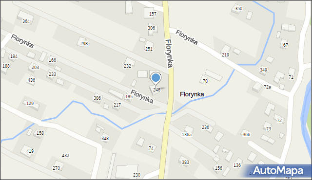 Florynka, Florynka, 246, mapa Florynka