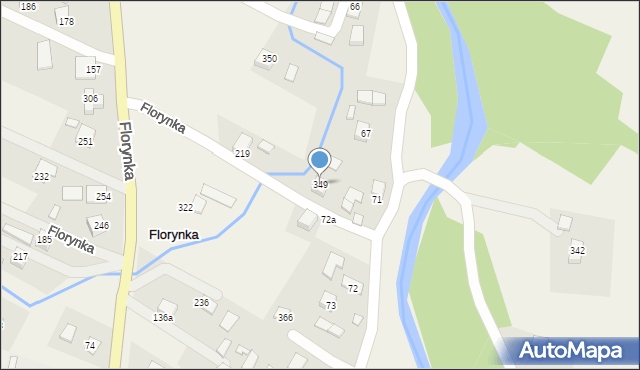 Florynka, Florynka, 349, mapa Florynka