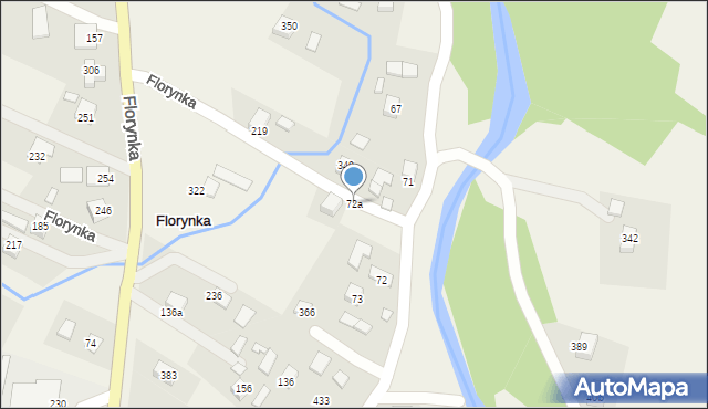 Florynka, Florynka, 72a, mapa Florynka