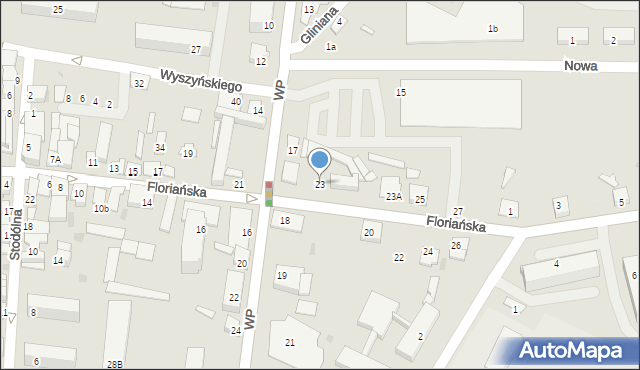 Gostynin, Floriańska, 23, mapa Gostynin