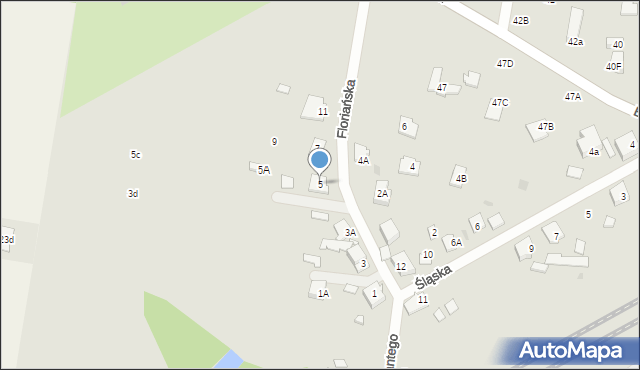 Grodzisk Mazowiecki, Floriańska, 5, mapa Grodzisk Mazowiecki