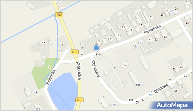 Grodzisko, Floriańska, 2, mapa Grodzisko