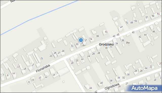 Grodzisko, Floriańska, 35a, mapa Grodzisko