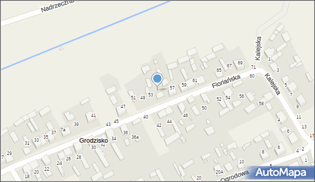 Grodzisko, Floriańska, 55, mapa Grodzisko