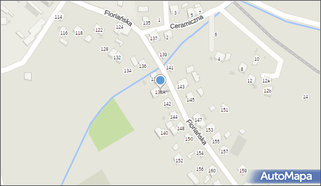 Jasło, Floriańska, 138A, mapa Jasła