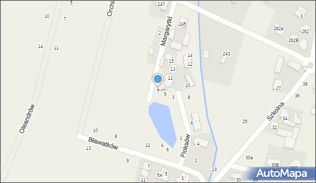 Nowa Wola, Floksów, 7, mapa Nowa Wola