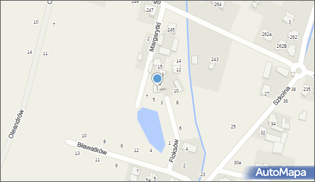 Nowa Wola, Floksów, 9, mapa Nowa Wola