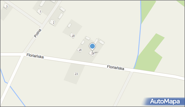 Równe, Floriańska, 14, mapa Równe