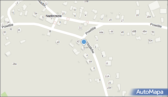 Sandomierz, Flisaków, 2, mapa Sandomierza