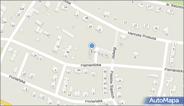 Środa Śląska, Flamandzka, 15d, mapa Środa Śląska